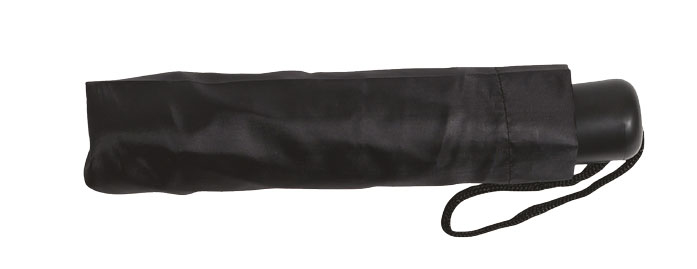Parapluie pliant pour femme Mini Topless noir, compact et léger.