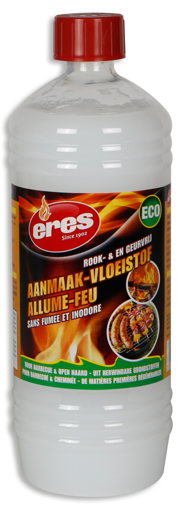 Allume feu gel écologique 1L pour cheminée, poêle et barbecue