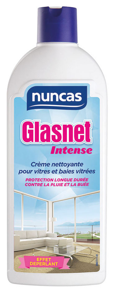 Crème nettoyante vitres Glasnet Intense 500 ml