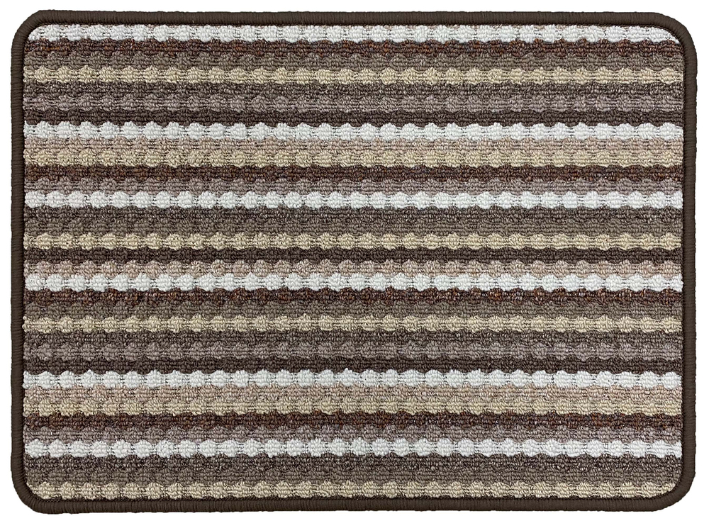 Tapis aiguilleté multi-usages Multi Stripes Beige 40 x 60 cm