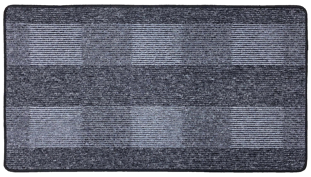 Tapis Karee Anthracite 67 x 120 cm aiguilleté multi-usages