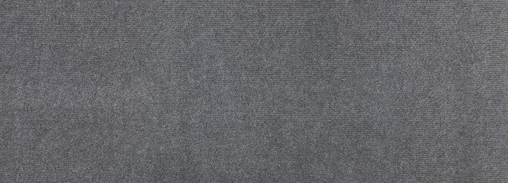 Tapis Ribco Passage gris 66 x 180 cm aiguilleté multi-usages pour couloir, résistant et antidérapant