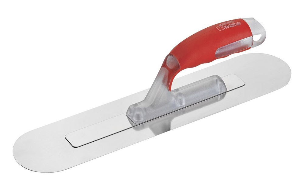 Platoir de lissage double rond de 36 cm en acier inoxydable pour enduits et finition murale