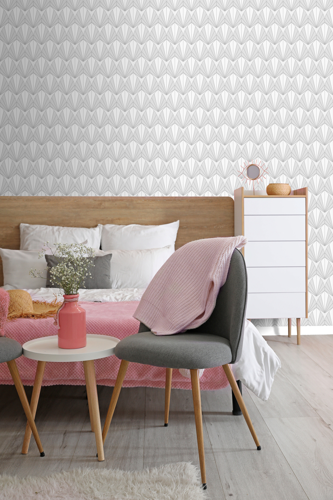 M58900 Expansé sur Intissé Art Déco Gris