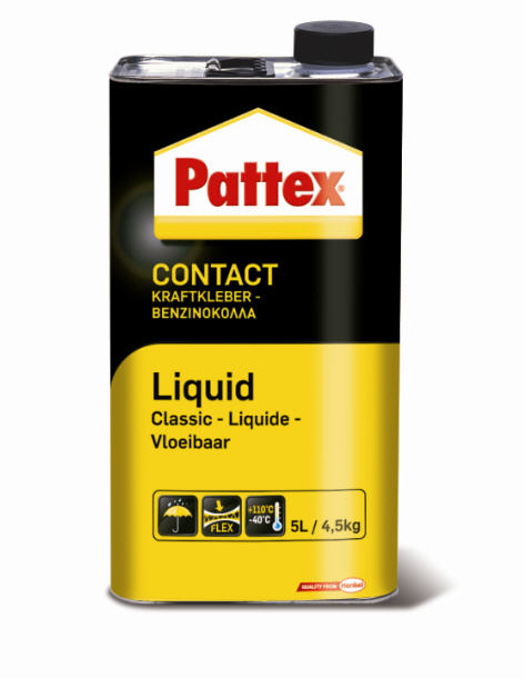 Bidon de Colle Néoprène Contact Liquide 4.5 kg pour sols et matériaux du bâtiment
