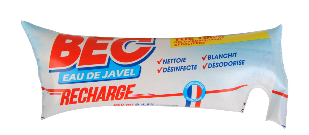 Désinfectant Javel Dose 250 ml avec bec verseur, 4.8% chlore actif