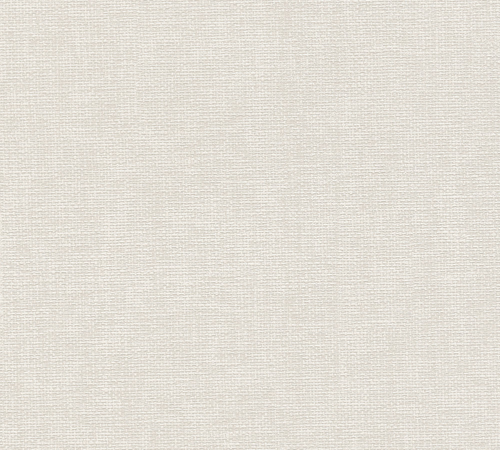 Papier peint expansé sur intissé Toile Naturelle Brume, affichant une texture tissée en relief et un coloris gris brume, de la collection Décorama Natures et Matières 2024.