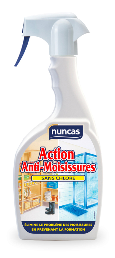 Vaporisateur Action Anti-Moisissure 500 ml pour éliminer et prévenir la moisissure dans les salles de bains.