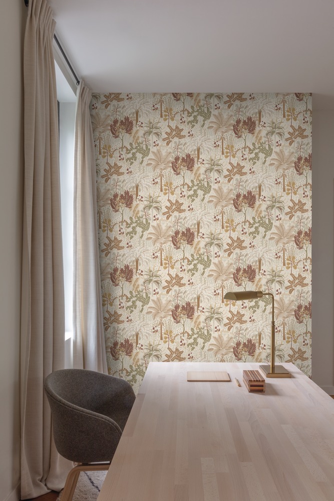 A54803 Vinyle Grainé sur Intissé Motif Louan Beige