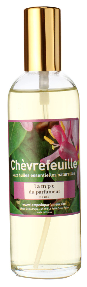 Vaporisateur d'ambiance senteur chèvrefeuille en flacon pulvérisateur de 100 ml