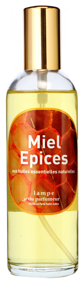 Vaporisateur d'ambiance Miel Épices 100 ml en flacon pulvérisateur