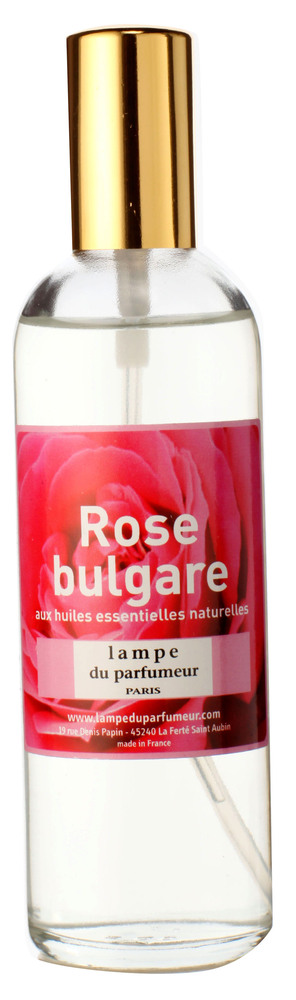 Vaporisateur d'ambiance Senteur Rose Bulgare 100 ml, flacon pulvérisateur parfum d'intérieur