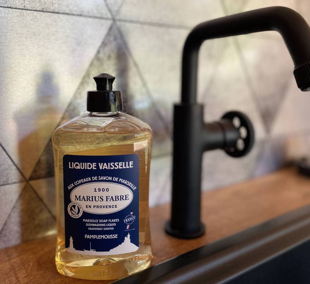Liquide Vaisselle aux Copeaux de Savon de Marseille 500 ml Sans Huile de Palme