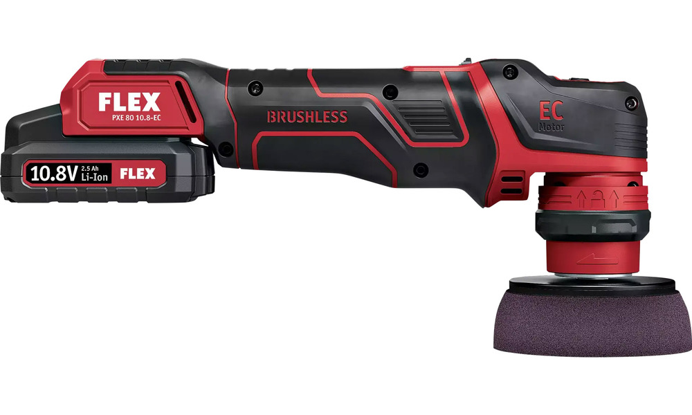 Polisseuse 18V PXE 80 10.8-EC/2.5 + 2 Batteries + Chargeur + Coffret + 19 Accessoires