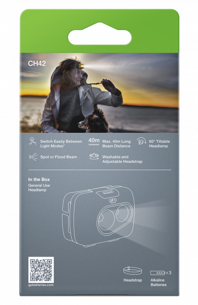 Lampe Frontale 110 Lumens GP CH42 Discovery