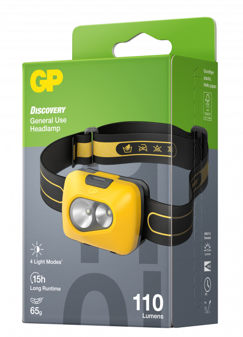 Lampe Frontale 110 Lumens GP CH42 Discovery