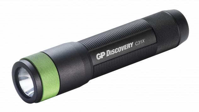 Torche GP Discovery Ibis C31X noire, 100 lumens, compacte