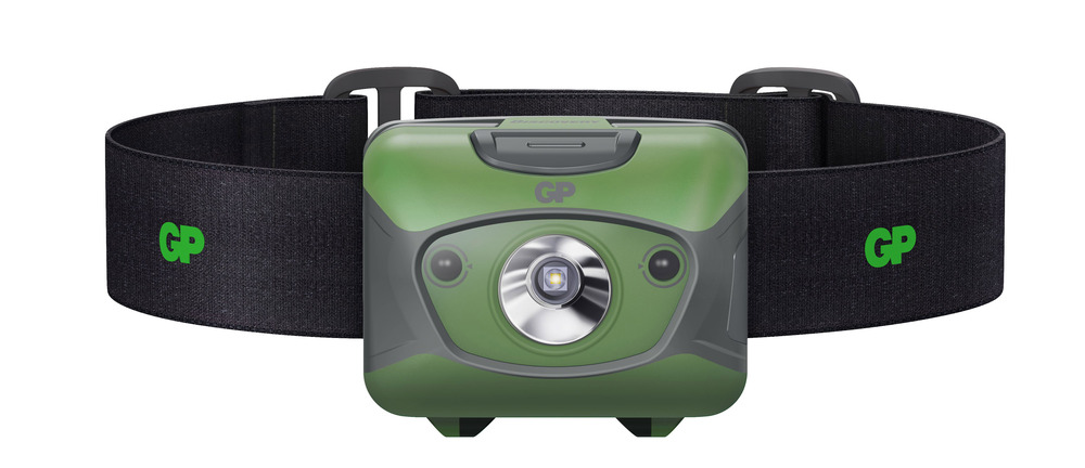 Lampe frontale GP CHR41 Discovery 300 lumens pour éclairage mains-libres