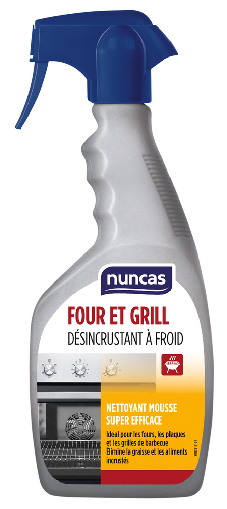 Nettoyant Four & Grill vaporisateur 400 ml, puissant dégraissant pour un nettoyage efficace des surfaces.