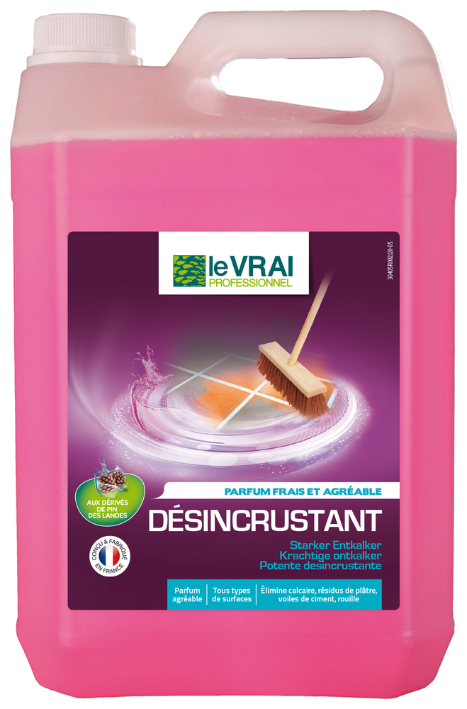 Bidon de Nettoyant Désincrustant 5L pour sols durs