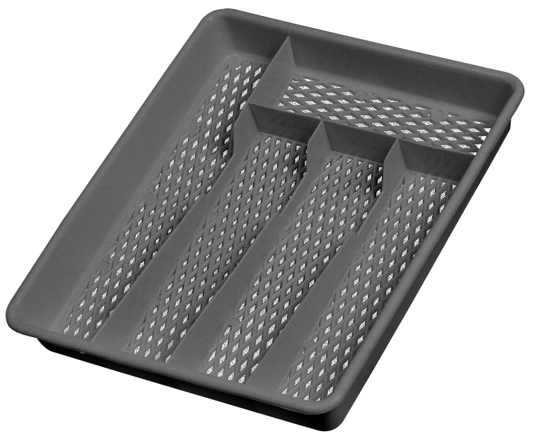 Ramasse couverts 5 cases silver en plastique