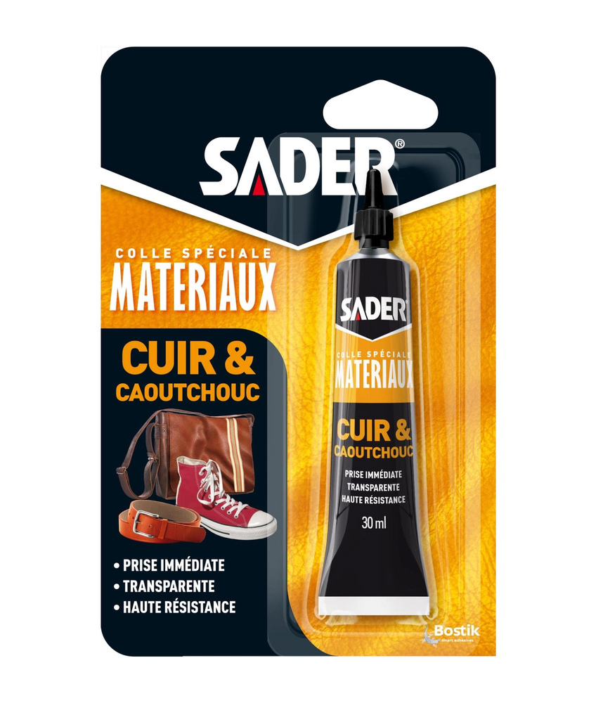 Colle Cuir et Caoutchouc 30 ml en tube, pour assemblages et réparations spécifiques