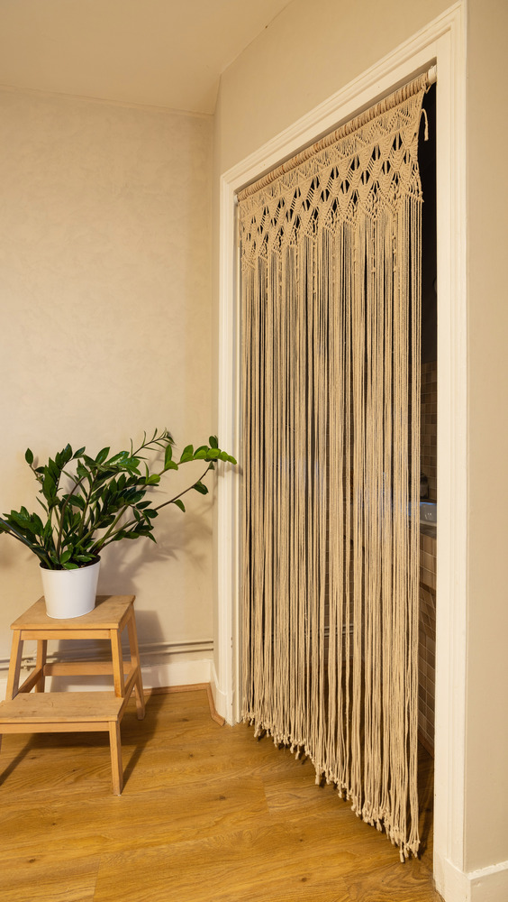 Rideau de Porte Bohème Écru 90 x 240 cm