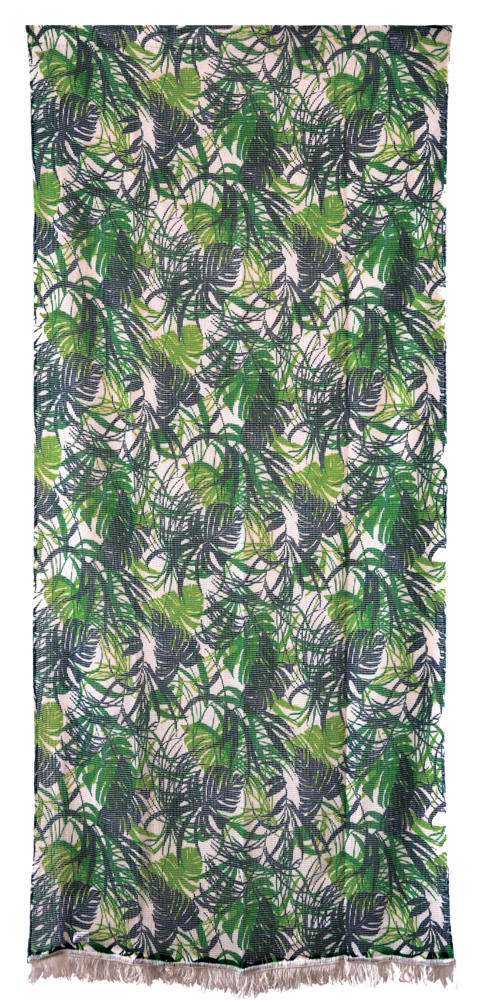 Rideau moustiquaire Avignon Jungle 140 x 225 cm avec motifs tropicaux pour porte