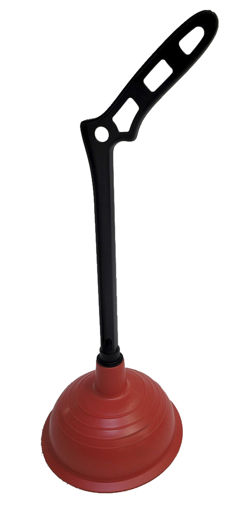 Déboucheur WC avec manche ergonomique et ventouse en caoutchouc robuste