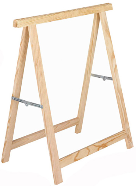 Tréteau en pin standard 400 kg, section 17 x 40 mm