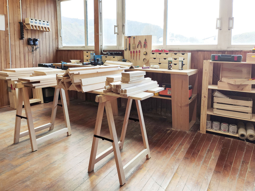 Tréteau Pin Pro 800 kg Section 50 x 25 mm