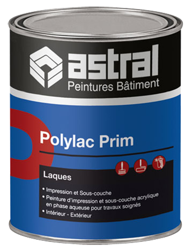 Pot de laque d'impression Polylac Prim pour la préparation des surfaces intérieures