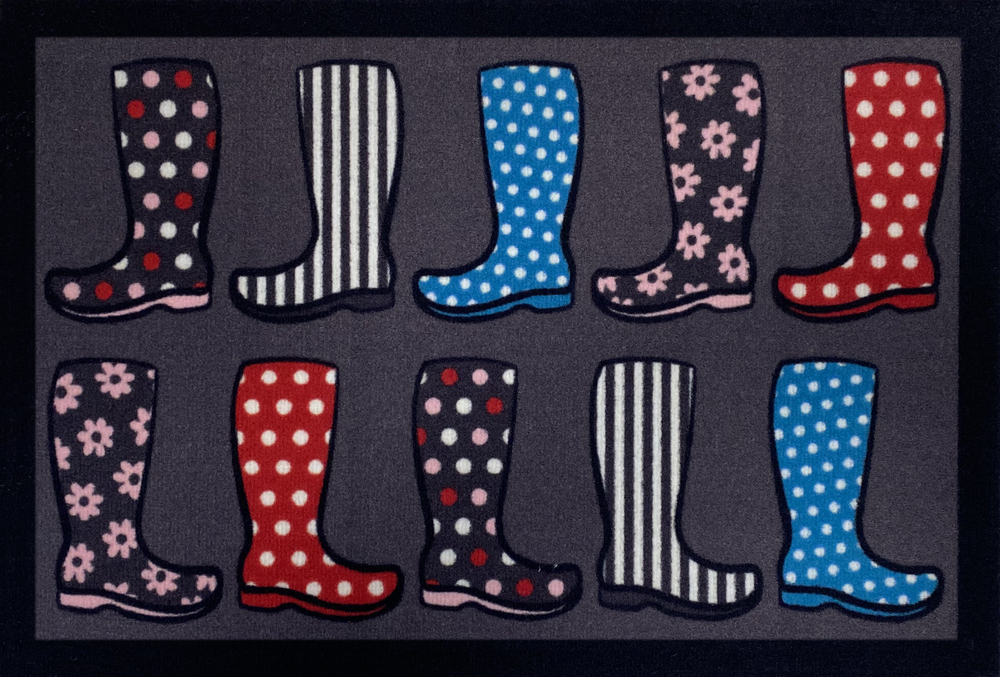 Ménage, équipement de la maison > Tapis usuels > Tapis anti poussière > Tapis anti poussière Tapis Entry Lots of Boots Grey