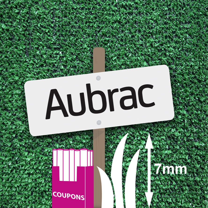 Gazon synthétique Aubrac vert, coupon de 1 x 4 m pour terrasse ou jardin.