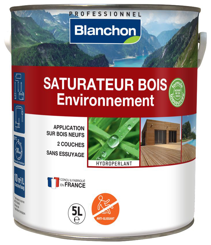 Saturateur Bois Environnement Biosourcé 5L pour protection durable des boiseries
