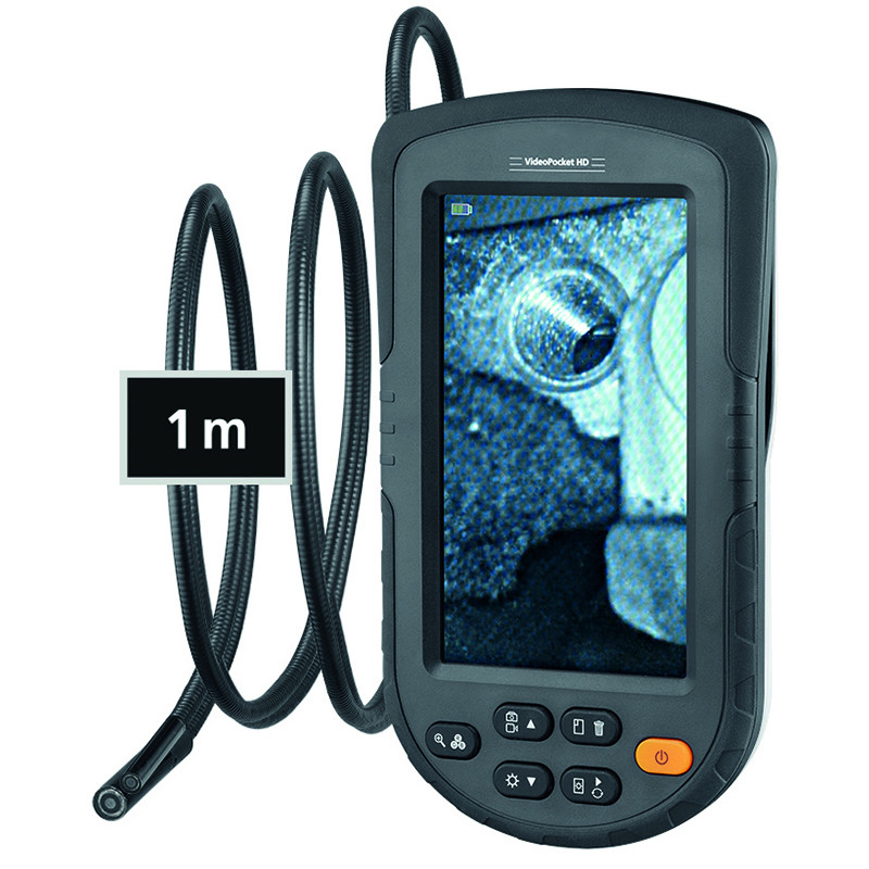 Appareil d'inspection vidéo numérique Pocket HD étanche avec sonde de 1 mètre et 6 LED intégrées