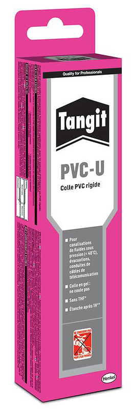 Colle PVC rigide en tube de 125g pour canalisations d'eau non potable