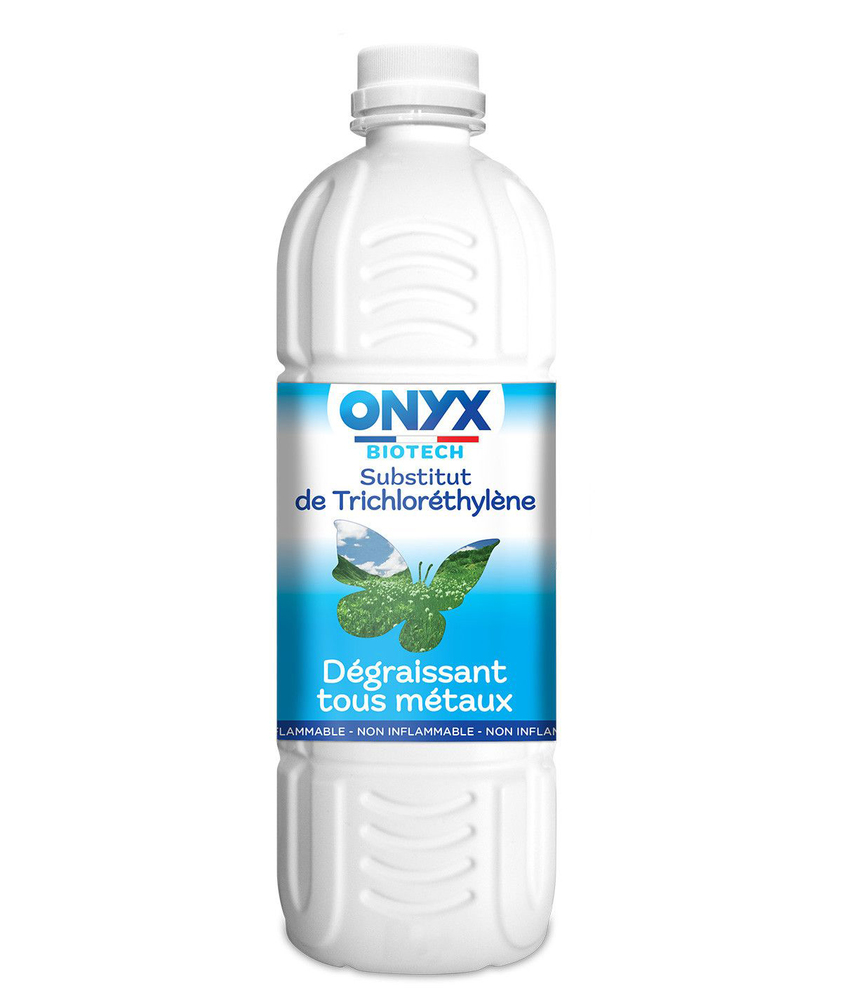 Produit nettoyant Substitut Trichloréthylène Biotech Dégraissant Métaux 1L pour l'entretien et le dégraissage des pièces métalliques.