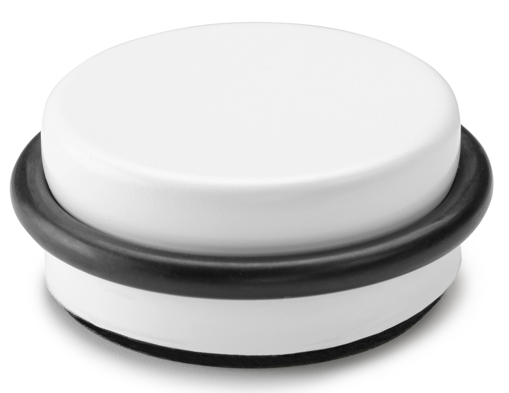 Butée de Porte Adhésif Blanc et Noir