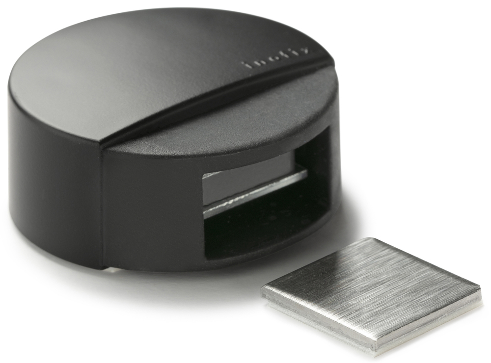 Retenue de Porte Magnétique Noire Mate