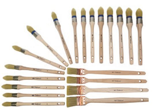 Lot de 20 brosses bâtiment assorties pour nettoyage, décapage et finition.