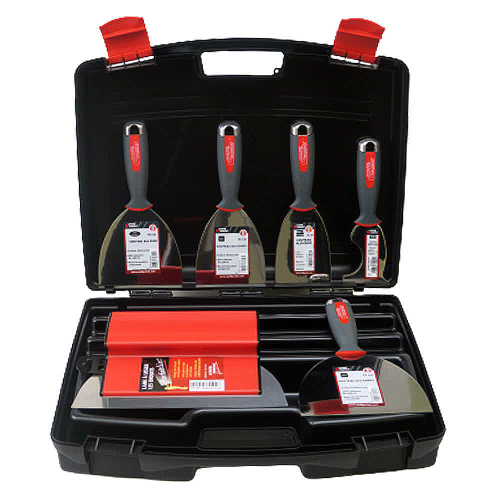Kit Plaquiste Parfait'Liss' comprenant des couteaux et spatules à enduire professionnels
