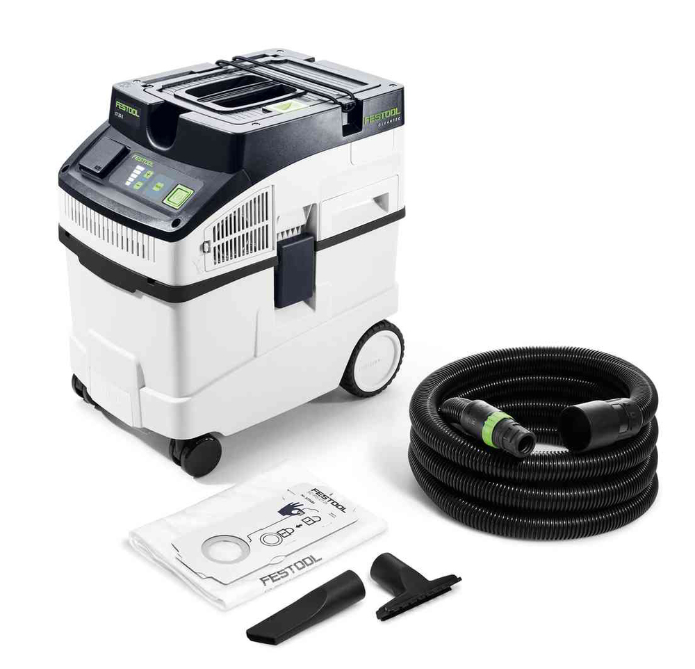 Aspirateur professionnel CLEANTEC CT 25 E robuste pour travaux de chantier