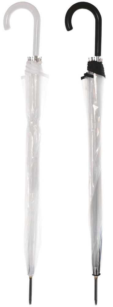 Parapluie Transparent Cloche Liseré Noir ou Blanc