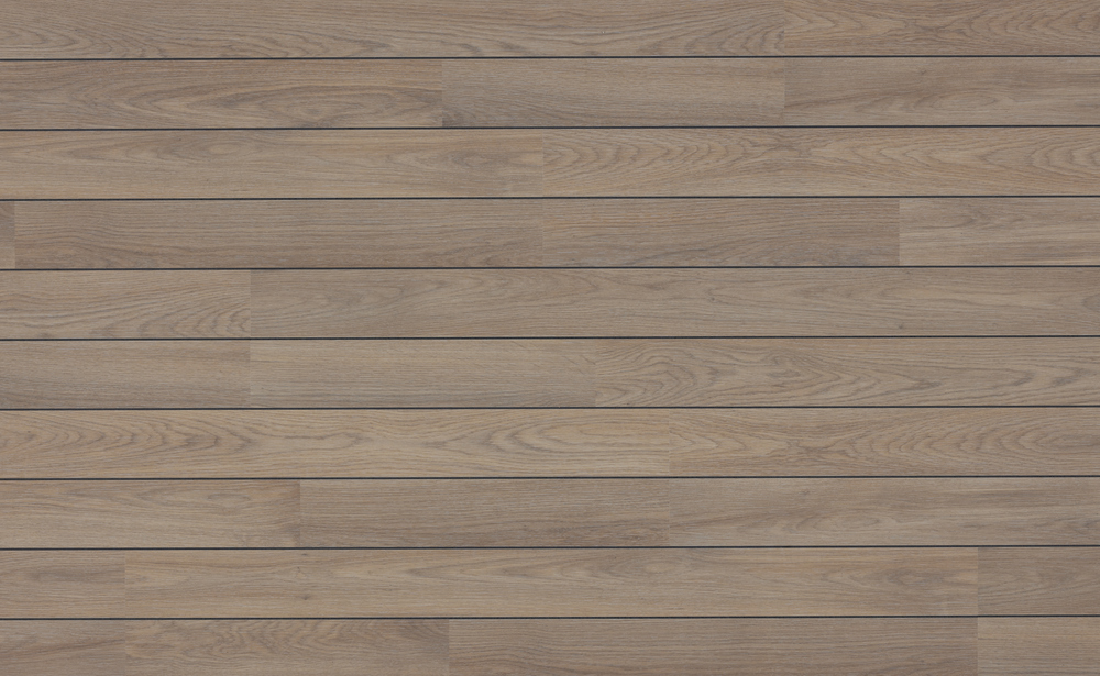 Parquet stratifié Yack Blanc décor bois chêne blanchi, finition mate