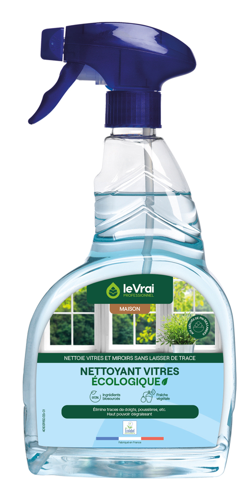Nettoyant Vitres et Surfaces Écologique en pistolet de 750 ml