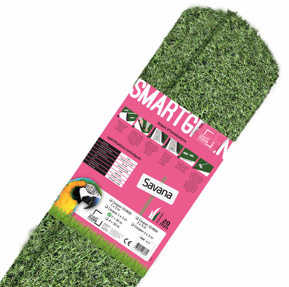 Gazon Synthétique 20 mm Savana Rouleau de 30 ml