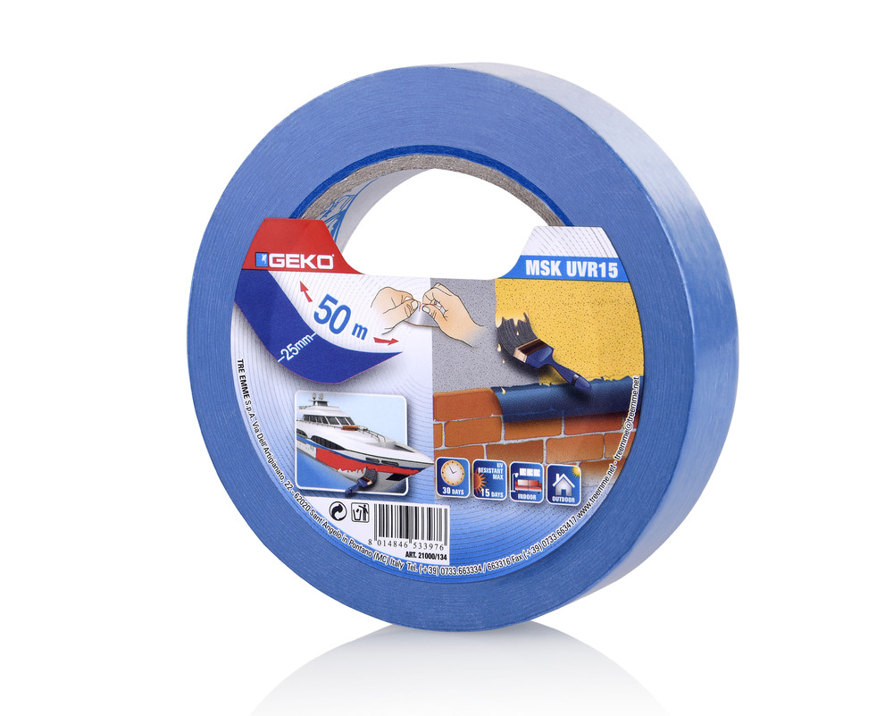 Adhésif de masquage bleu 25 mm x 50 m protection peintures