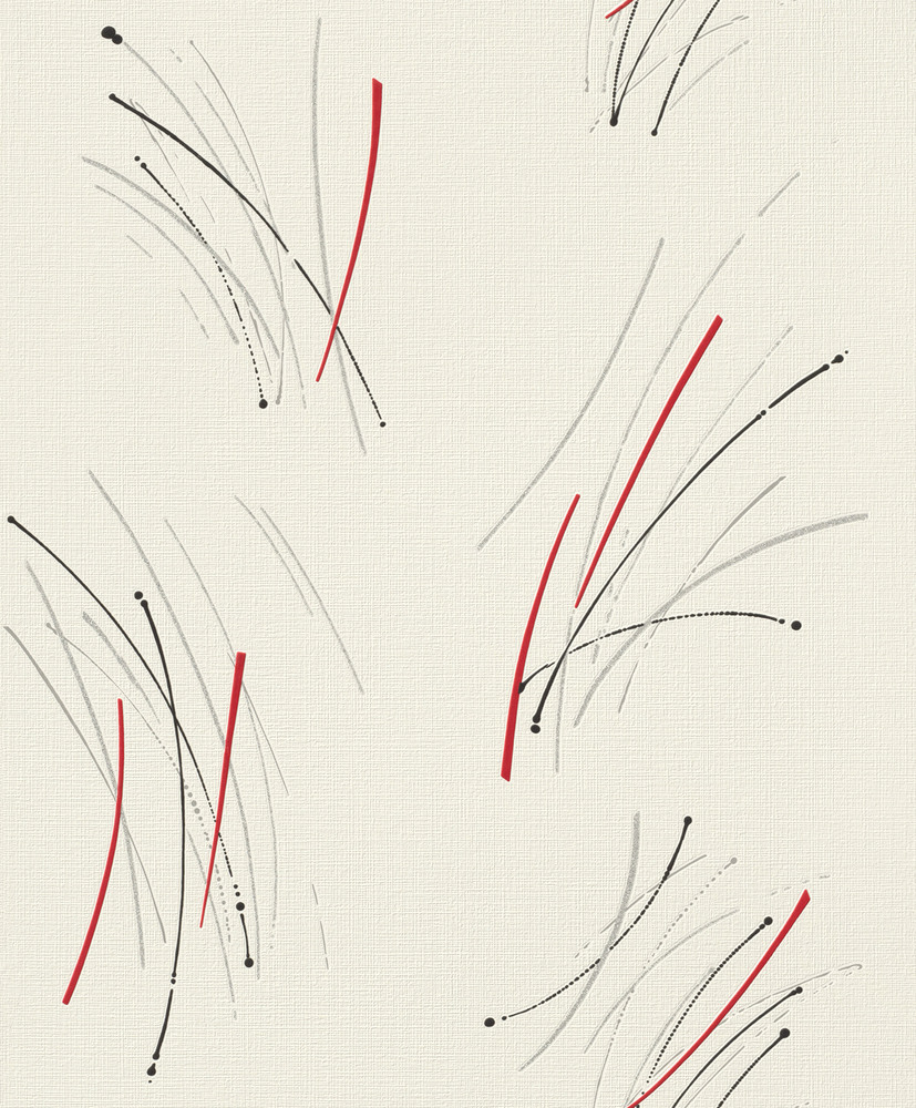 Papier peint vinyle motif rouge aspect texturé de la collection Décorama Intemporelle