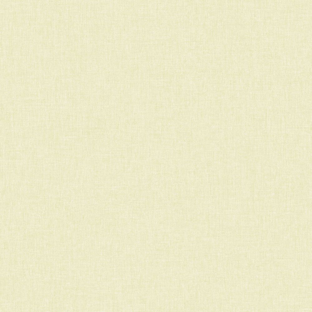 Papier peint vinyle sur intissé uni vert clair aspect lin, collection Décorama Unis 2025